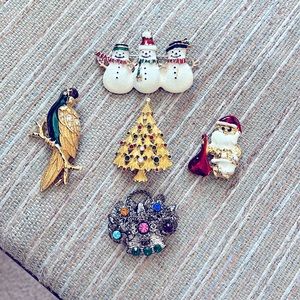 Variety of brooches